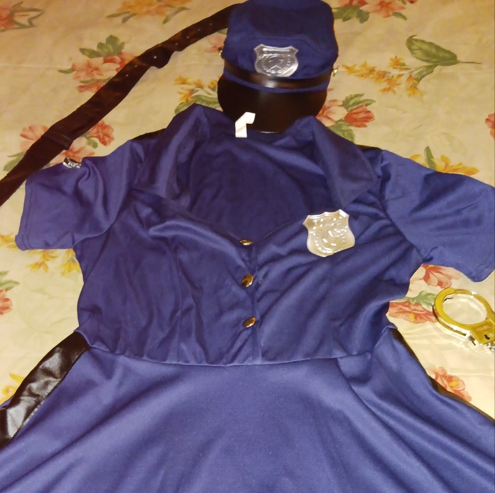 Womens L/XL Police Halloween costume